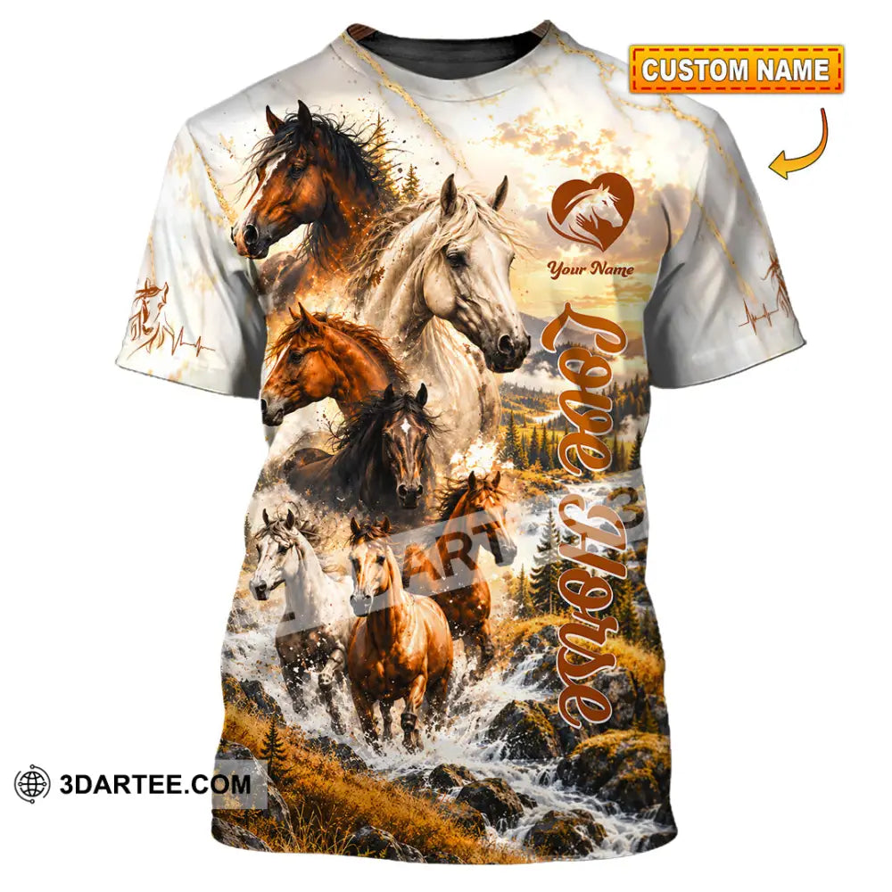 Unisex Shirt - Custom Love Horse Shirt - T-shirt
