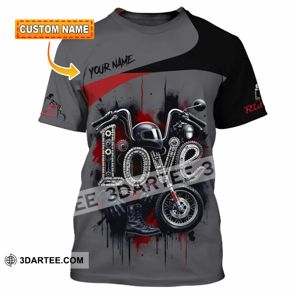 Unisex Shirt - Custom Love Rider 3D Shirt - T-shirt