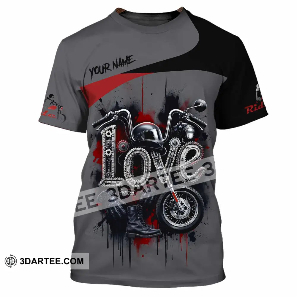 Unisex Shirt - Custom Love Rider 3D Shirt - T-Shirt / S - T-shirt