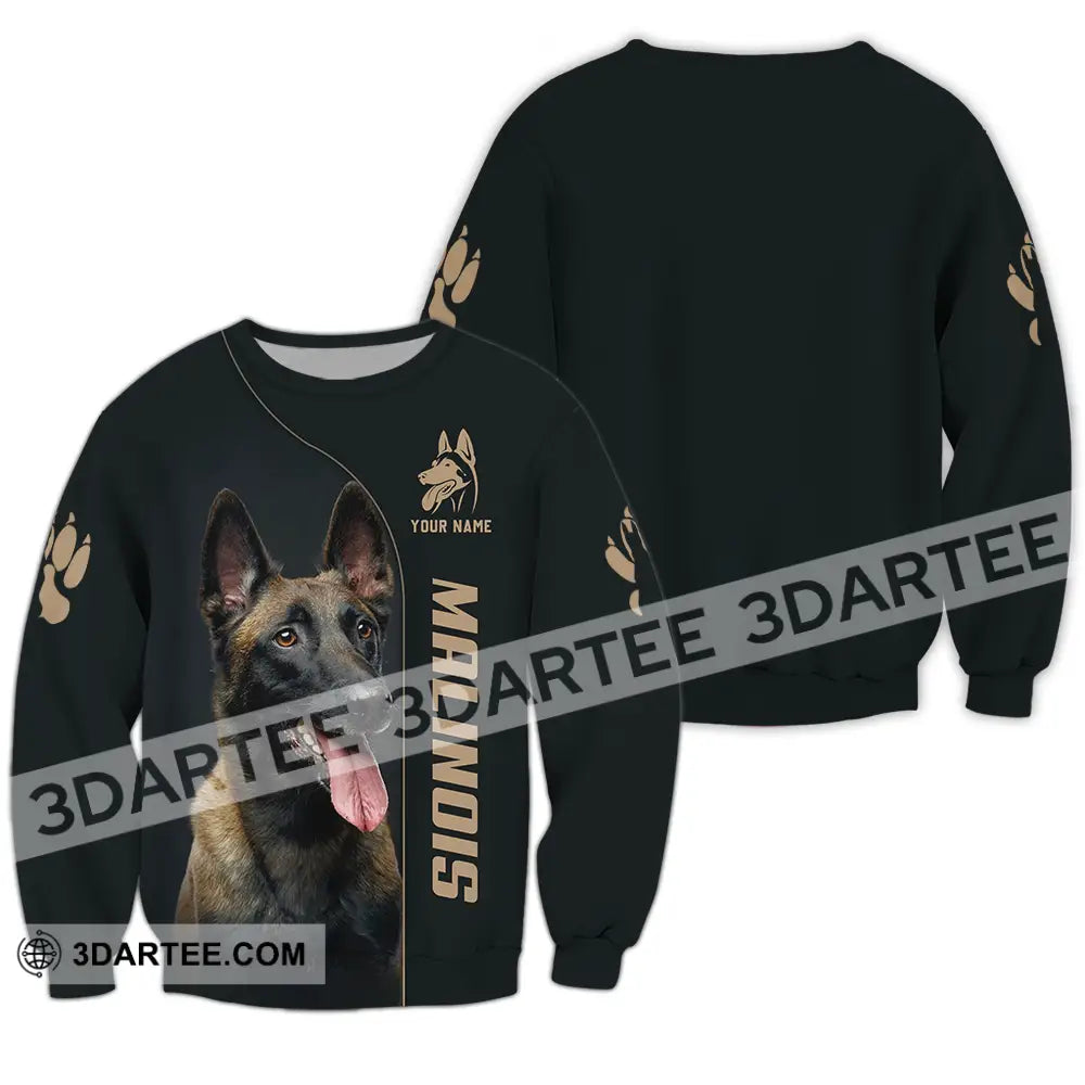 Unisex Shirt - Custom Malinois Pet Lover Shirt Long Sleeve / S T-shirt