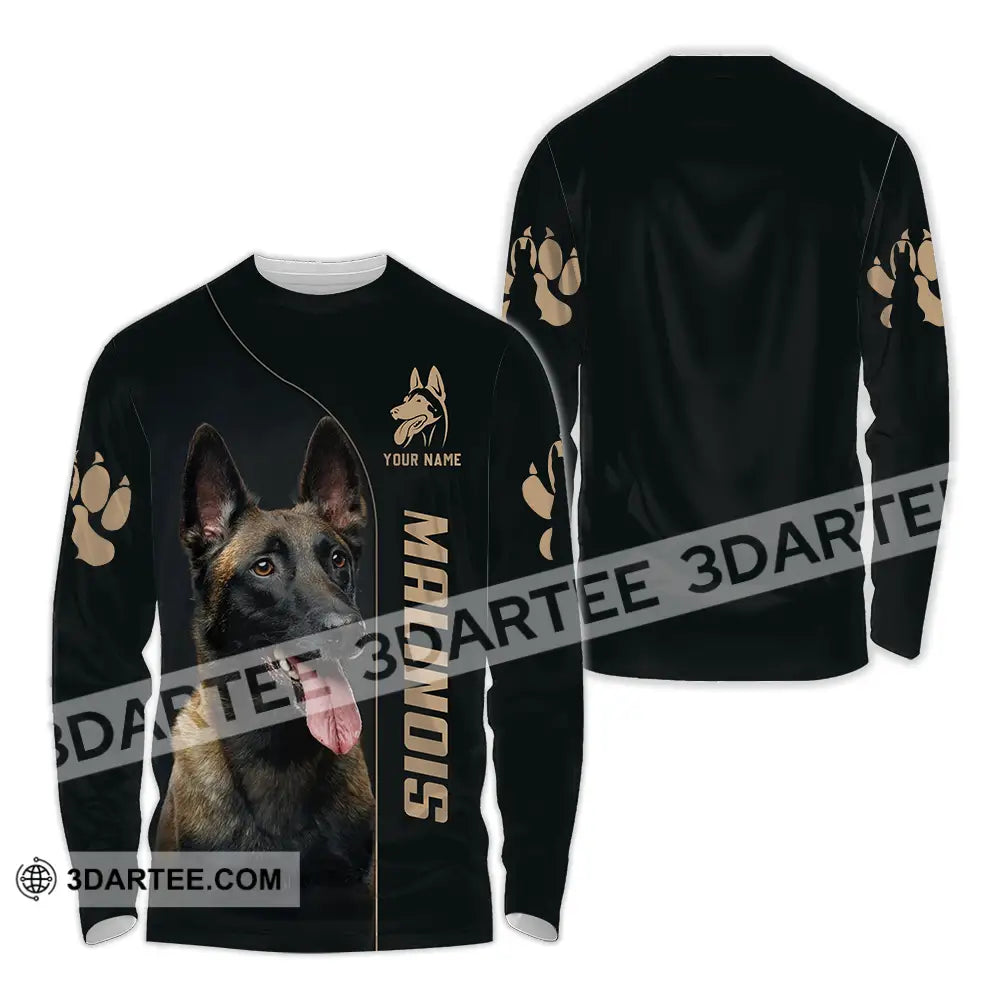 Unisex Shirt - Custom Malinois Pet Lover Shirt Long Sleeve Shirt / S T-shirt