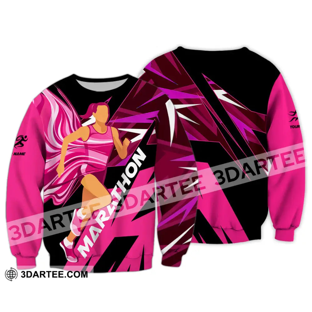 Unisex Shirt - Custom Marathon 3D Shirt Long Sleeve / S T-shirt