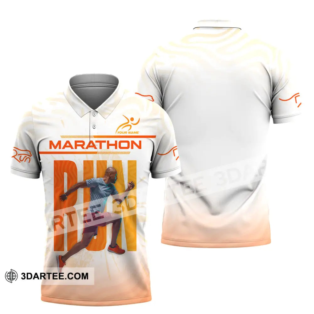 Unisex Shirt - Custom Marathon 3D Shirt Polo Shirt / S T-shirt