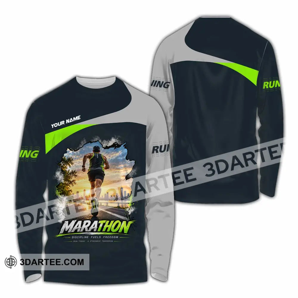 Unisex Shirt - Custom Marathon Shirt - Long Sleeve Shirt / S - T-shirt