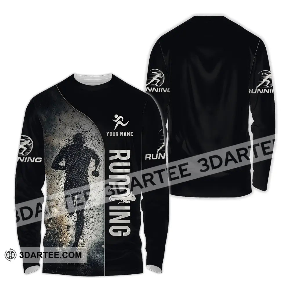Unisex Shirt - Custom Marathon Running Lover Sport Shirt Long Sleeve Shirt / S T-shirt