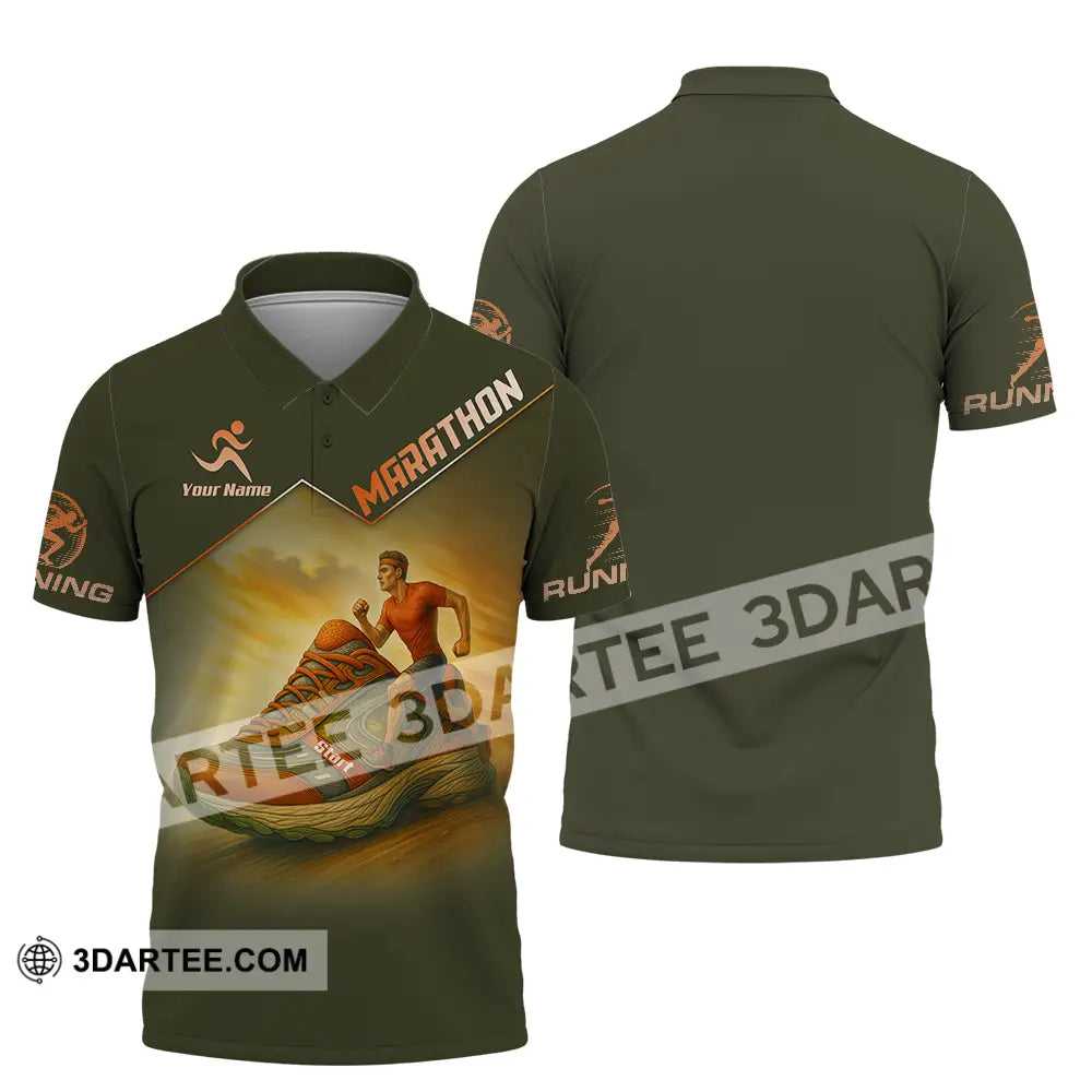 Unisex Shirt - Custom Marathon Running Lover Sport Shirt Polo Shirt / S T-shirt