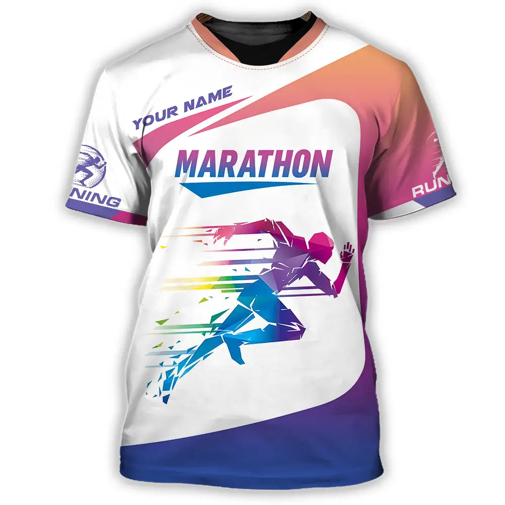 Unisex Shirt - Custom Marathon Running Lover Sport Shirt T-Shirt / S T-shirt