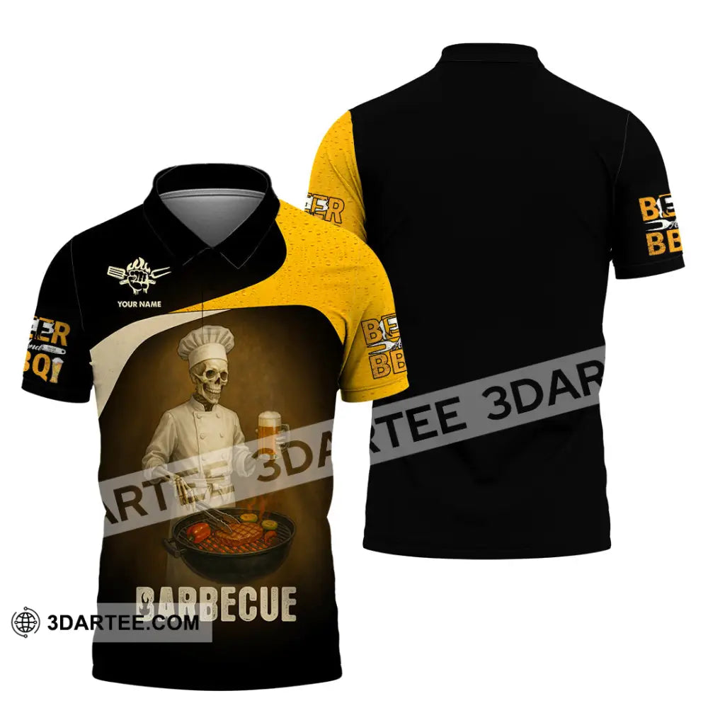 Unisex Shirt - Custom Master Chef Barbecue Shirt Polo Shirt / S T-shirt