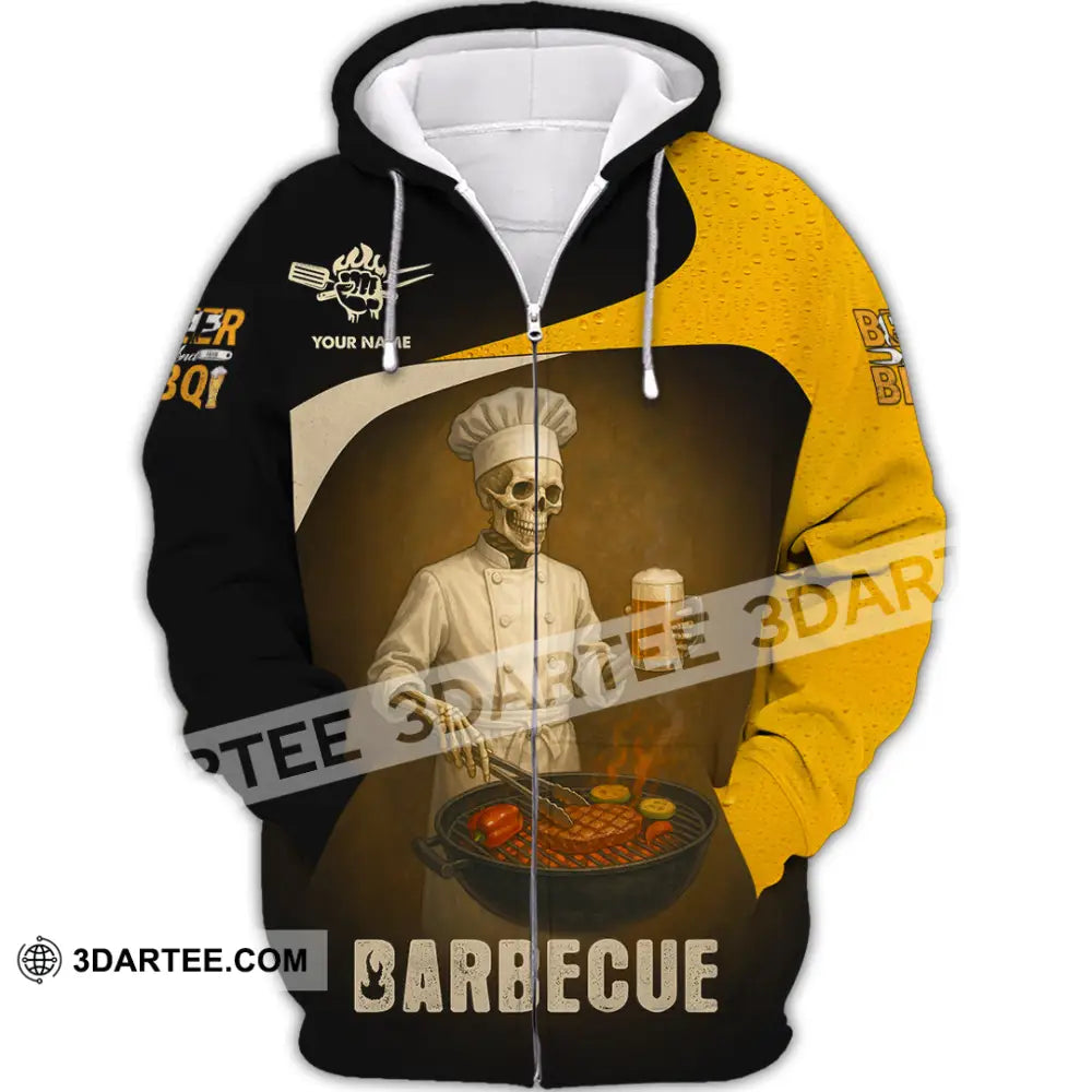 Unisex Shirt - Custom Master Chef Barbecue Shirt Zipper Hoodie / S T-shirt