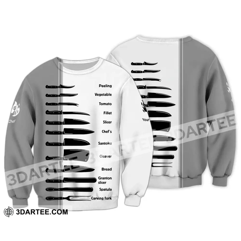 Unisex Shirt - Custom Master Chef Knife Collection Shirt Long Sleeve / S T-shirt