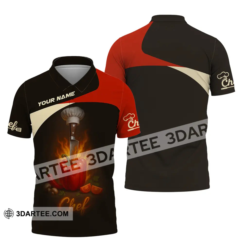Unisex Shirt - Custom Master Chef Shirt Polo Shirt / S T-shirt