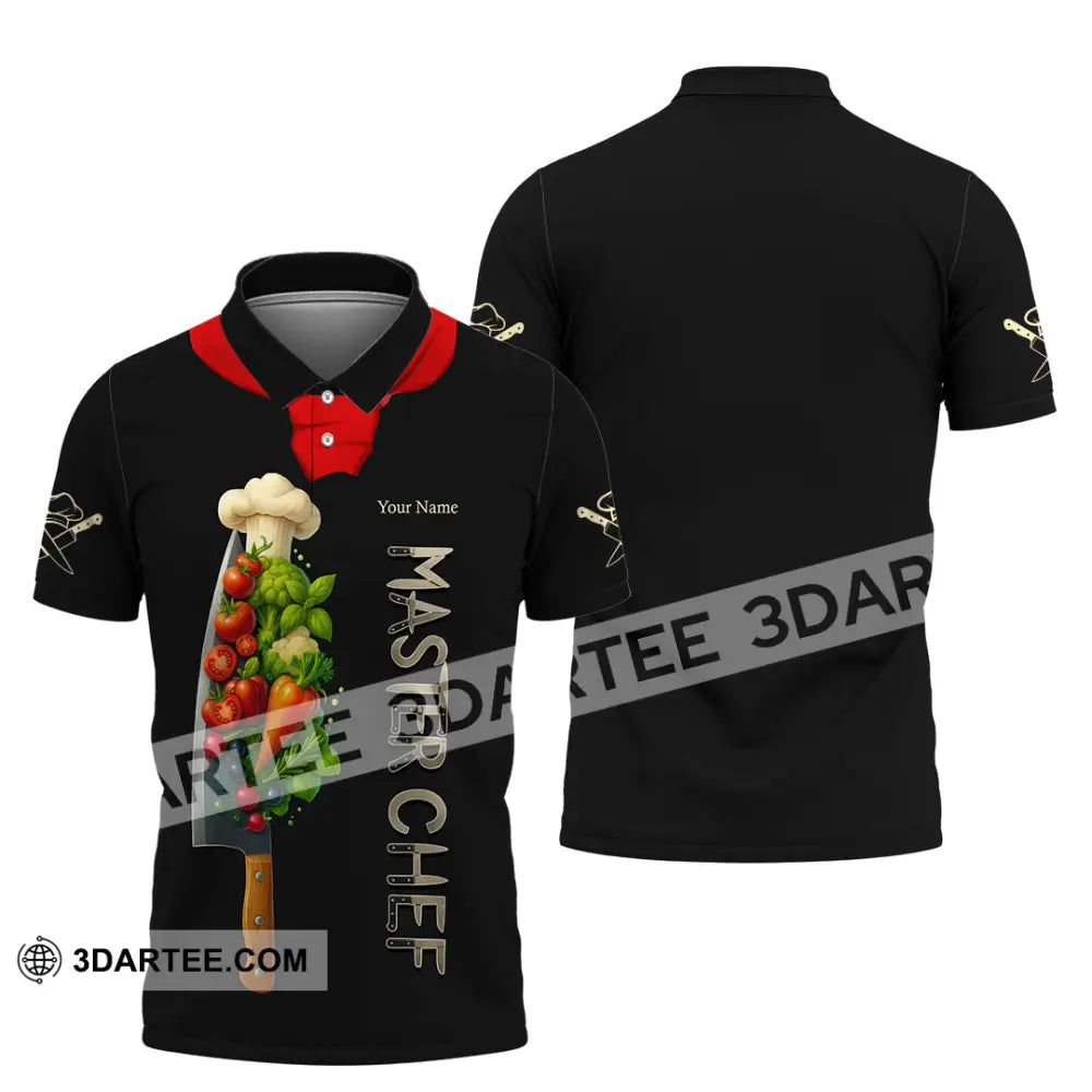 Unisex Shirt - Custom Master Chef Shirt Polo Shirt / S T-shirt