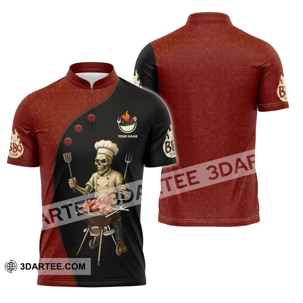 Unisex Shirt - Custom Master Chef Shirt Zipper Polo Shirt / S T-shirt