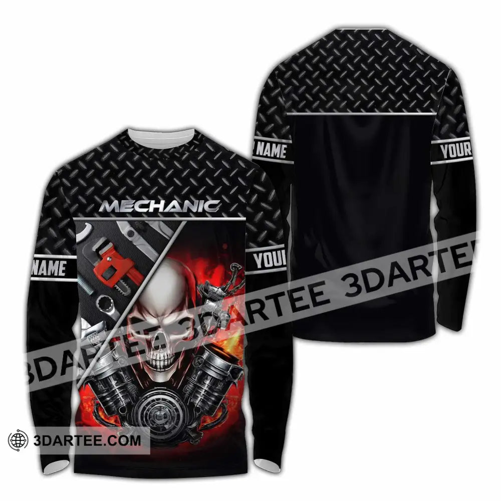 Unisex Shirt Custom Mechanic Shirt Long Sleeve Shirt / S T shirt