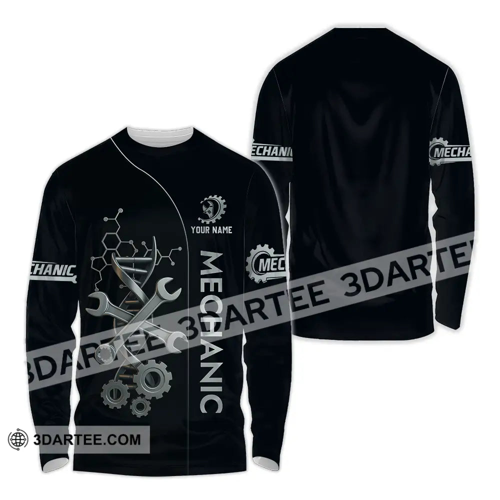 Unisex Shirt Custom Mechanic Shirt Long Sleeve Shirt / S T shirt