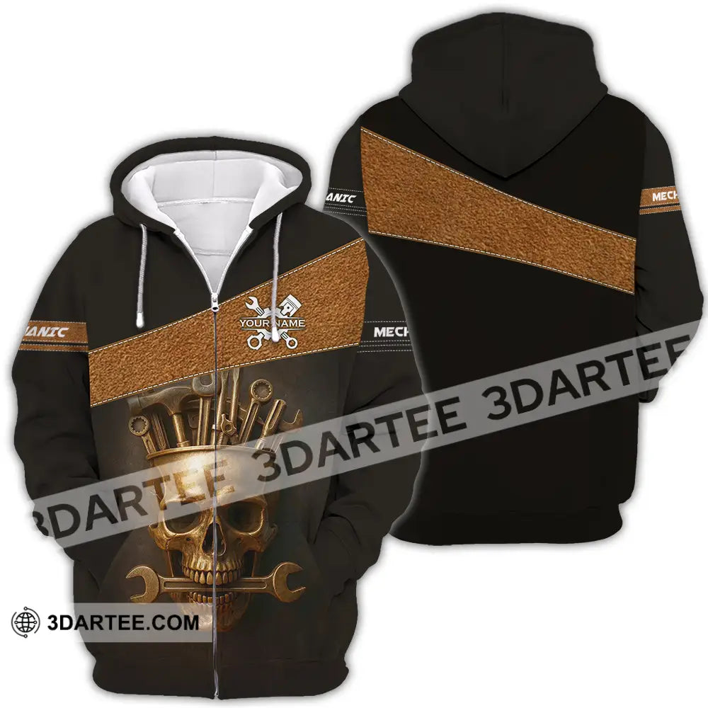 Unisex Shirt Custom Mechanic Shirt Zipper Hoodie / S T shirt