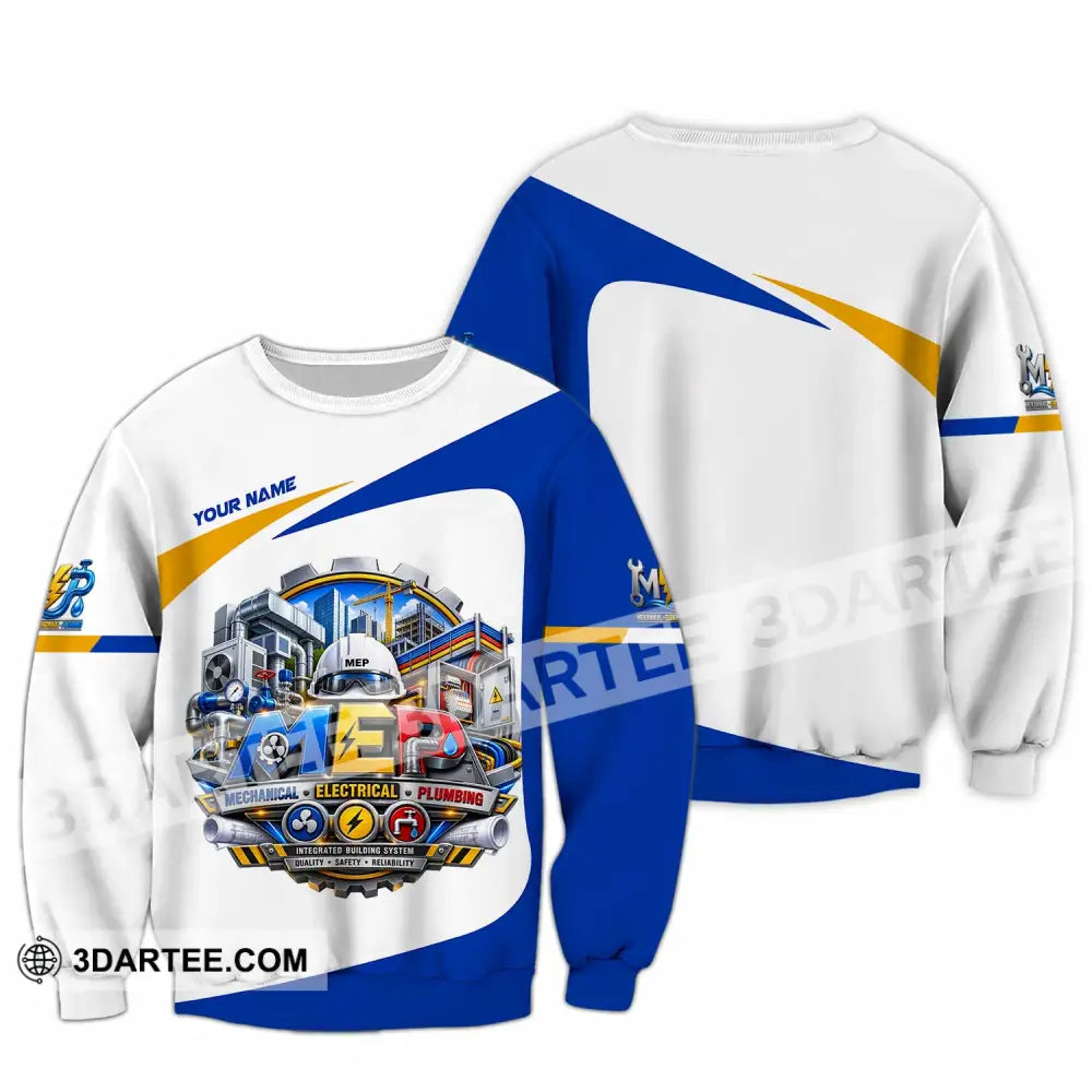 Unisex Shirt - Custom Mechanical Electrical Plumbing Shirt - Long Sleeve / S - T-shirt
