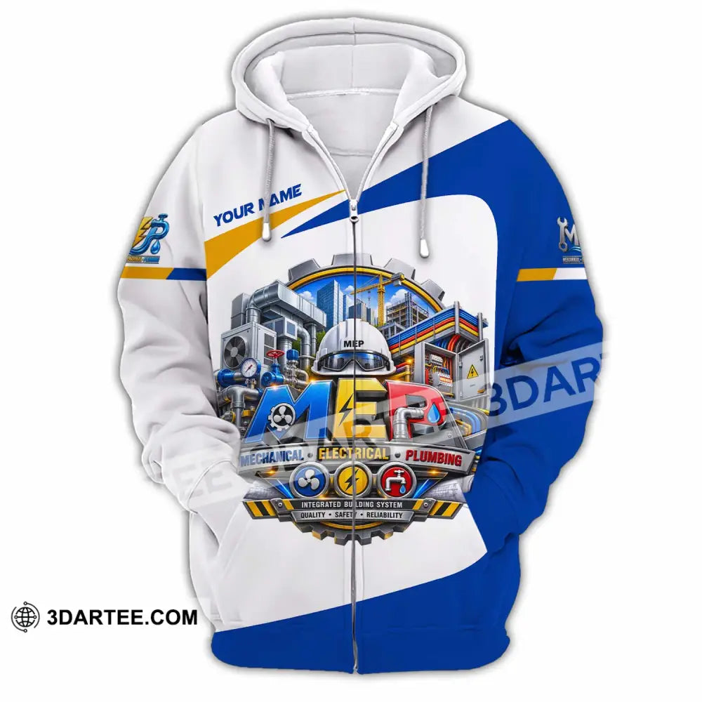 Unisex Shirt - Custom Mechanical Electrical Plumbing Shirt - Zipper Hoodie / S - T-shirt