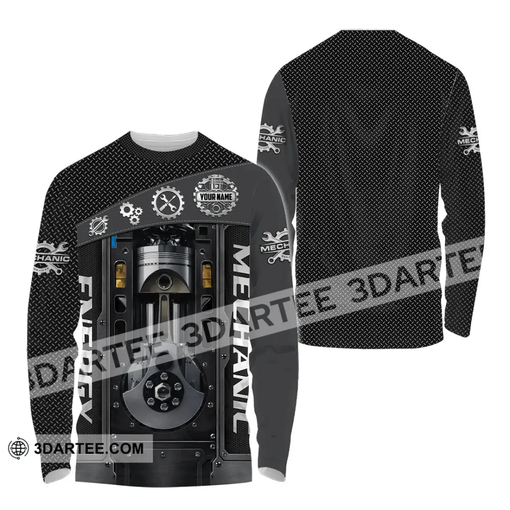 Unisex Shirt - Custom Mechanical Energy Shirt - Long Sleeve Shirt / S - T-shirt