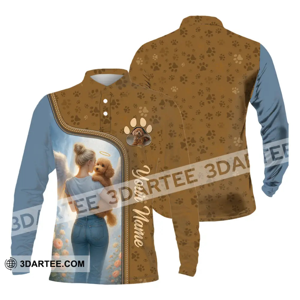 Unisex Shirt - Custom Memorial Pet Lover Shirt Long Sleeve Polo / S T-shirt