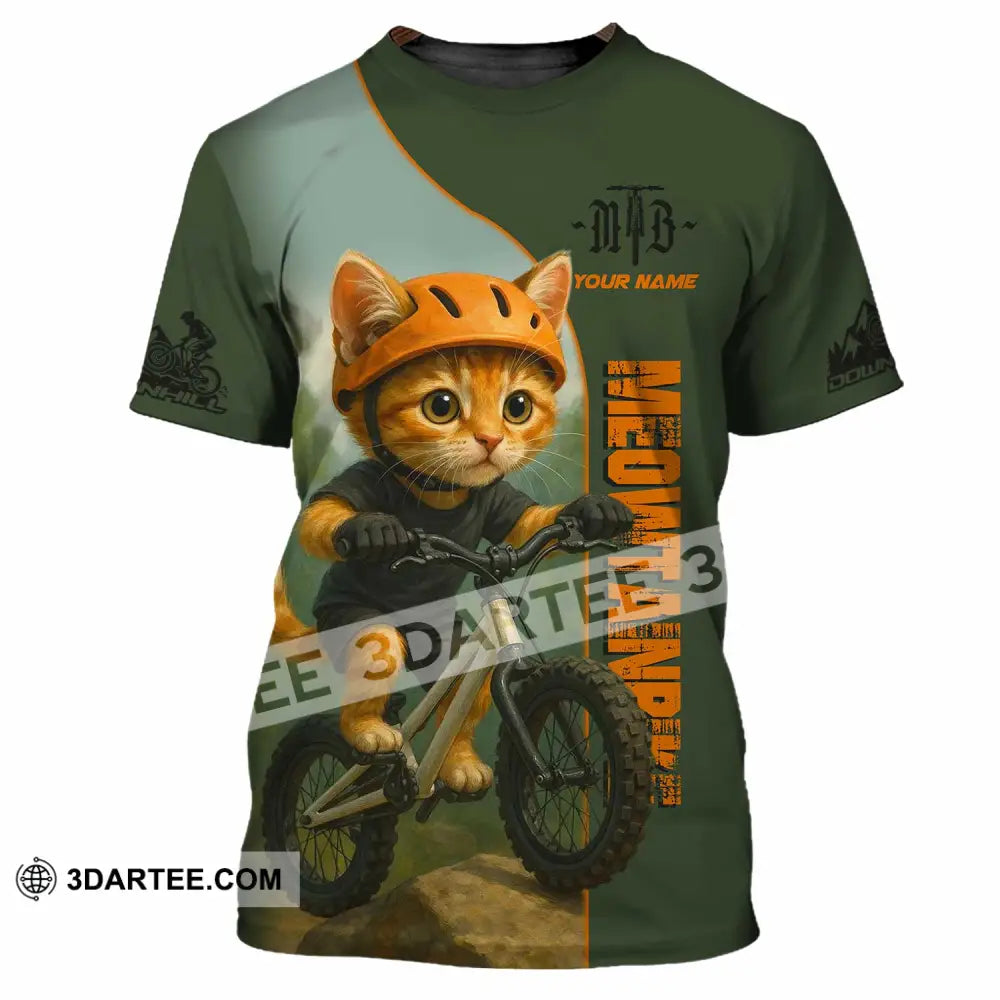 Unisex Shirt - Custom Meowtain Bike Shirt T-Shirt / S T-shirt
