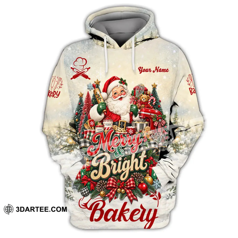 Unisex Shirt - Custom Merry Bright Bakery Shirt - Hoodie / S - T-shirt