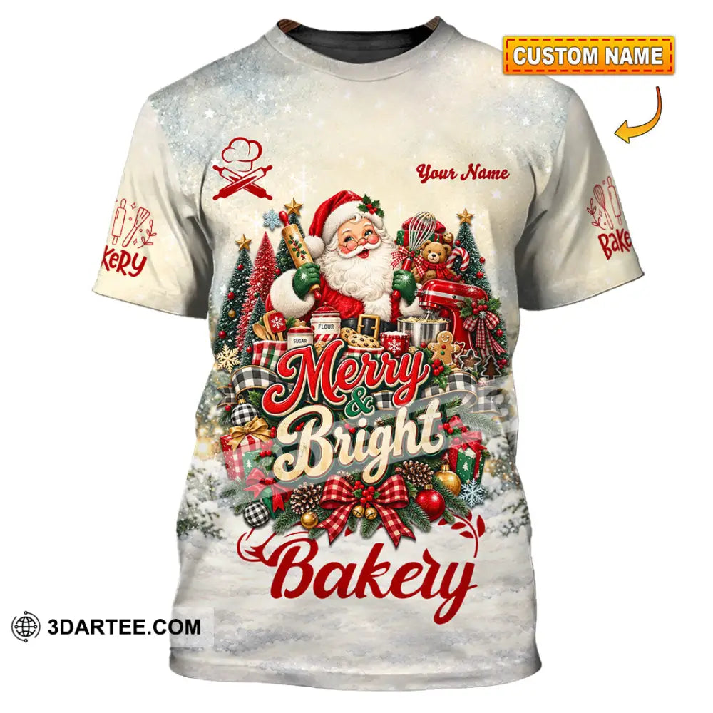 Unisex Shirt - Custom Merry Bright Bakery Shirt - T-shirt