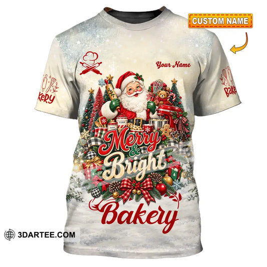 Unisex Shirt - Custom Merry Bright Bakery Shirt - T-shirt