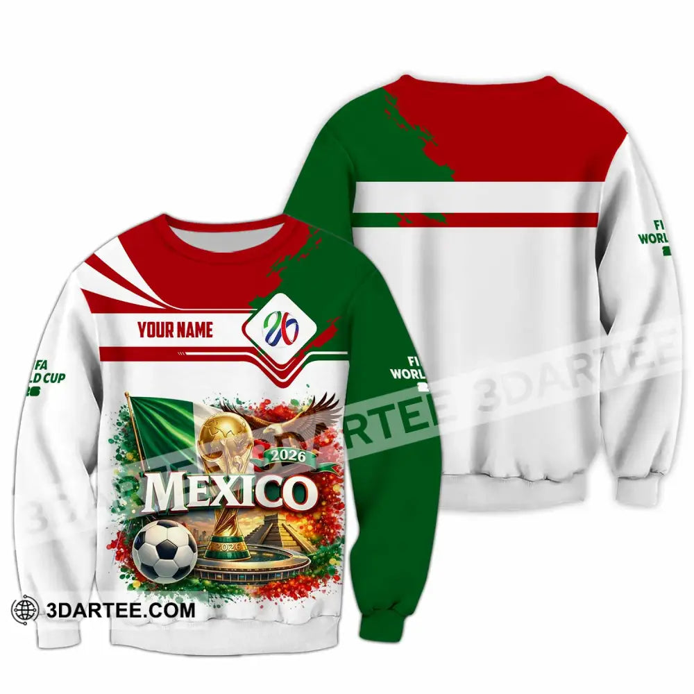 Unisex Shirt - Custom Mexico World Cup 2026 3D Shirt Long Sleeve / S T-shirt
