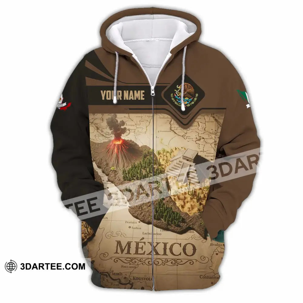 Unisex Shirt - Custom Mexico 3D Shirt Zipper Hoodie / S T-shirt