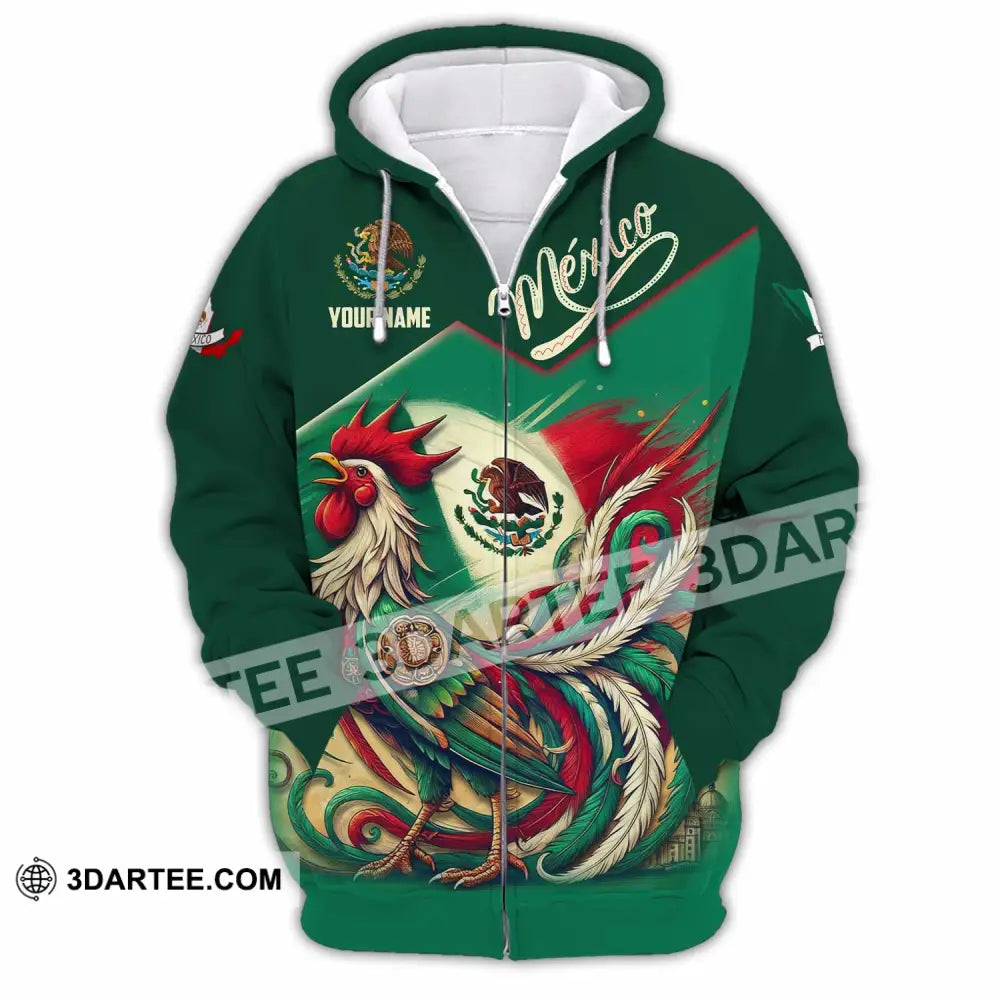 Unisex Shirt - Custom Mexico 3D Shirt Zipper Hoodie / S T-shirt