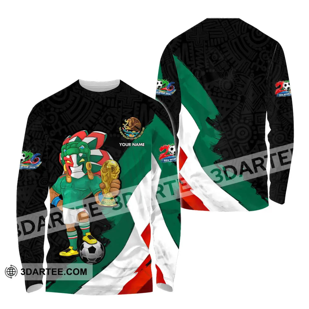 Unisex Shirt - Custom Mexico FIFA World Cup 2026 3D Shirt Long Sleeve Shirt / S T-shirt