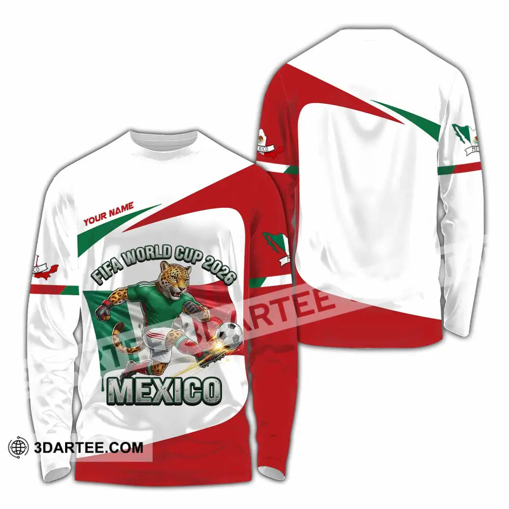 Unisex Shirt - Custom Mexico Fifa World Cup 2026 3D Shirt Long Sleeve Shirt / S T-shirt