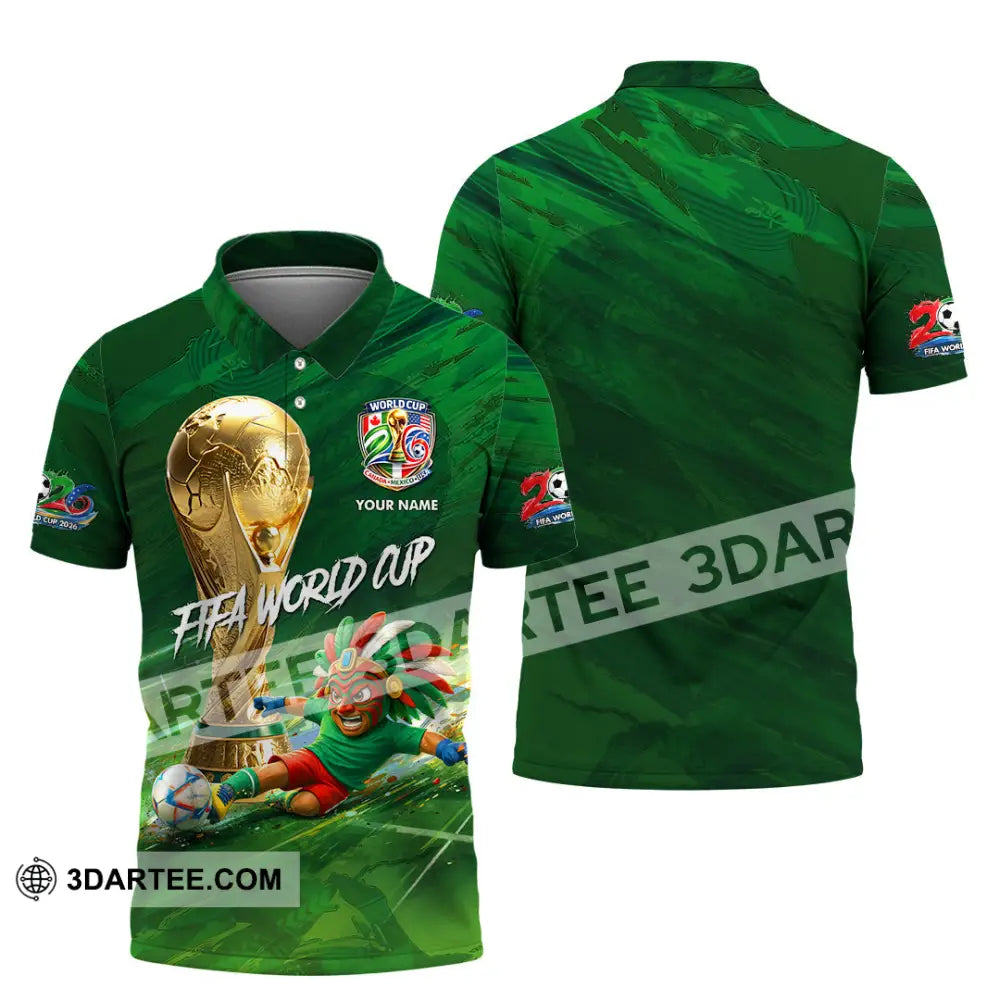 Unisex Shirt - Custom Mexico FIFA World Cup 2026 3D Shirt Polo Shirt / S T-shirt