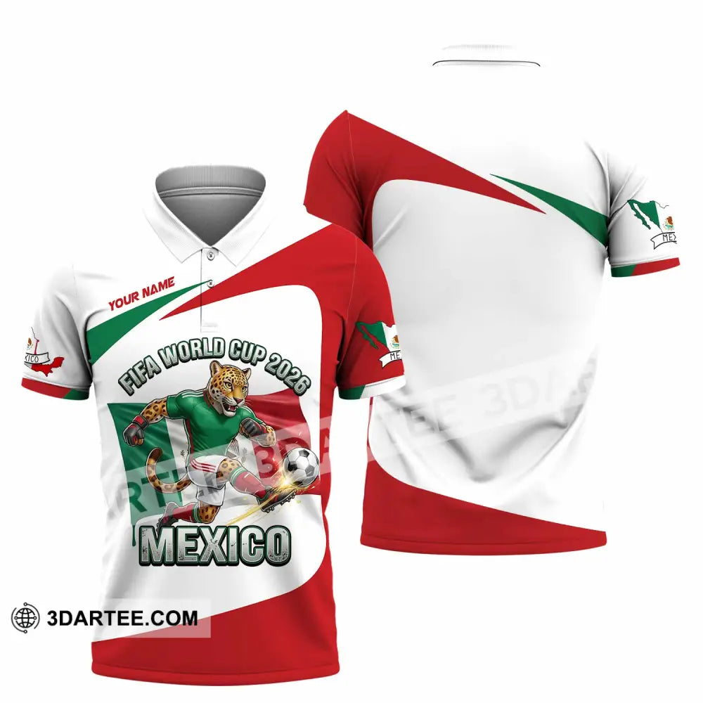 Unisex Shirt - Custom Mexico Fifa World Cup 2026 3D Shirt Polo Shirt / S T-shirt