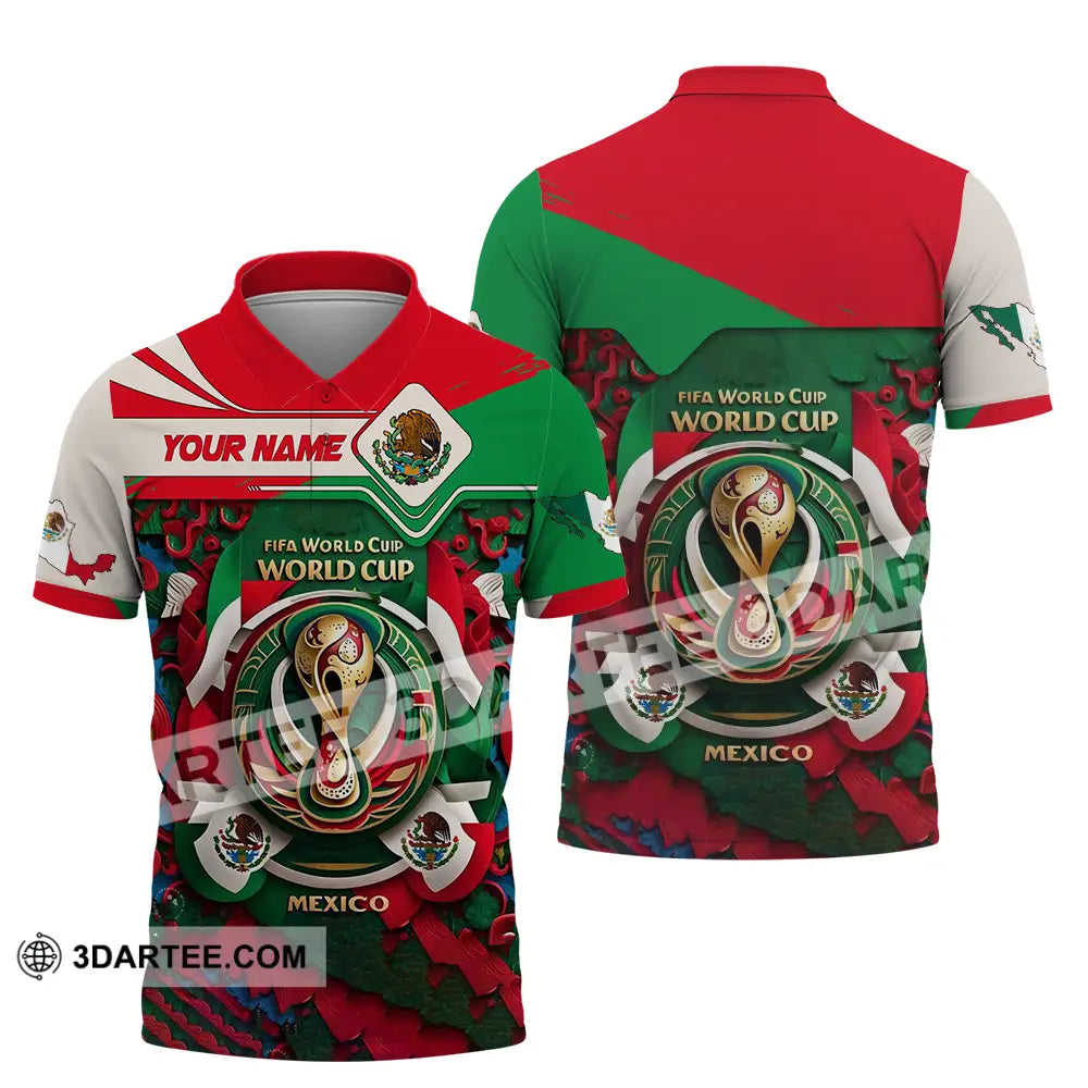 Unisex Shirt - Custom Mexico Fifa Club World Cup 2026 3D Shirt Polo Shirt / S T-shirt