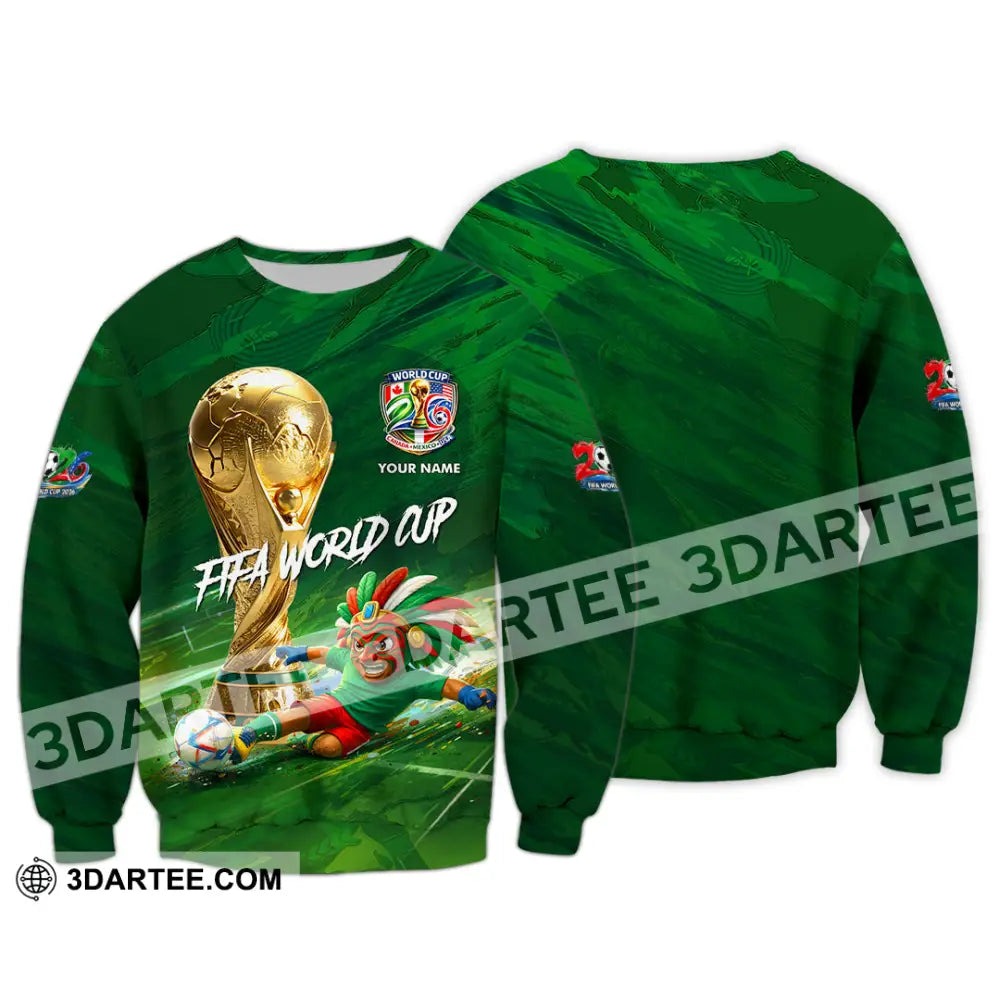 Unisex Shirt - Custom Mexico FIFA World Cup 2026 3D Shirt Long Sleeve / S T-shirt