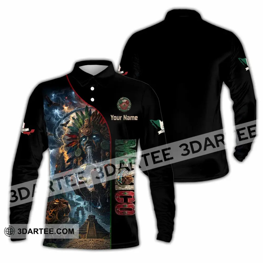 Unisex Shirt - Custom Mexico Shirt - Long Sleeve Polo / S - T-shirt
