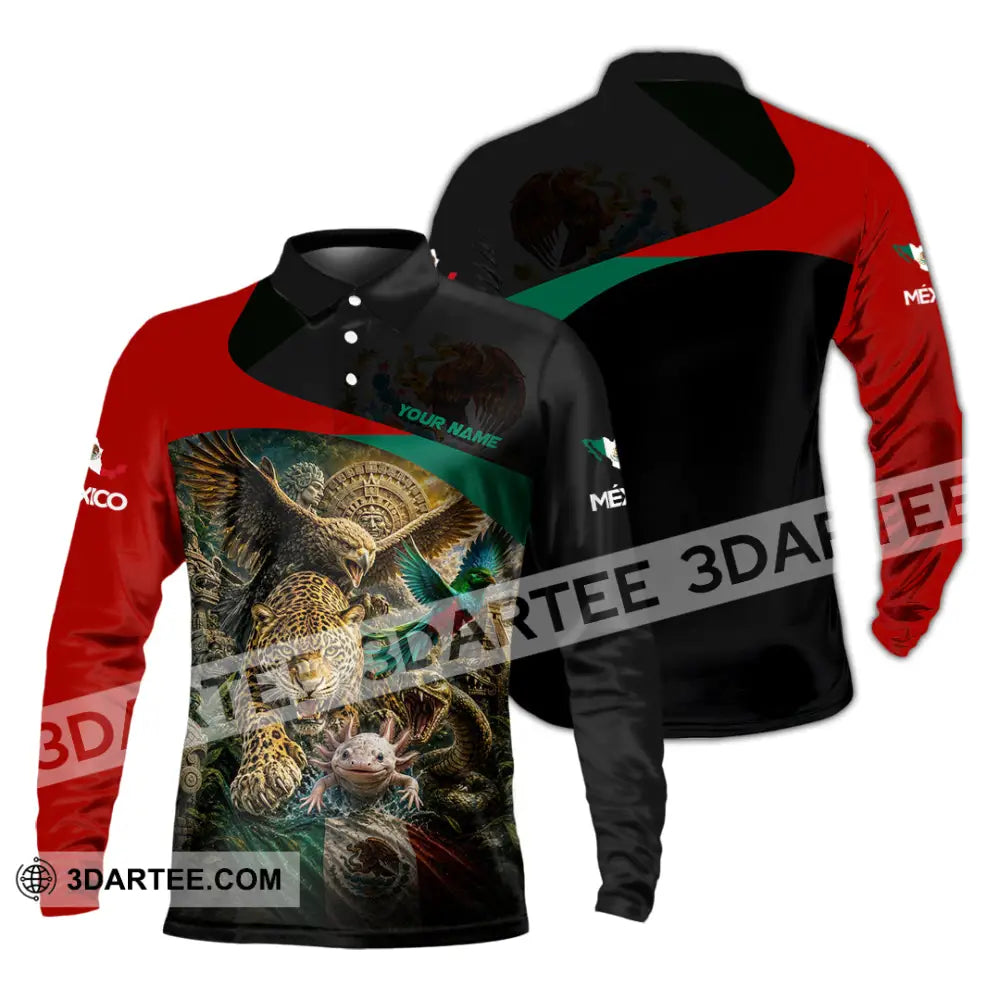 Unisex Shirt - Custom Mexico Shirt - Long Sleeve Polo / S - T-shirt