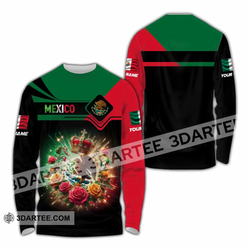 Unisex Shirt - Custom Mexico Shirt Long Sleeve Shirt / S T-shirt