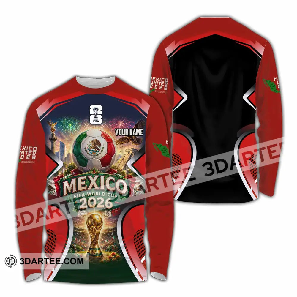 Unisex Shirt - Custom Mexico World Cup 2026 Shirt - Long Sleeve Shirt / S - T-shirt