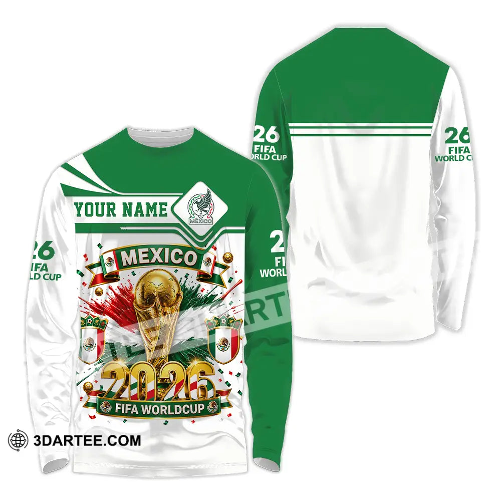 Unisex Shirt - Custom Mexico World Cup 2026 Shirt - Long Sleeve Shirt / S - T-shirt
