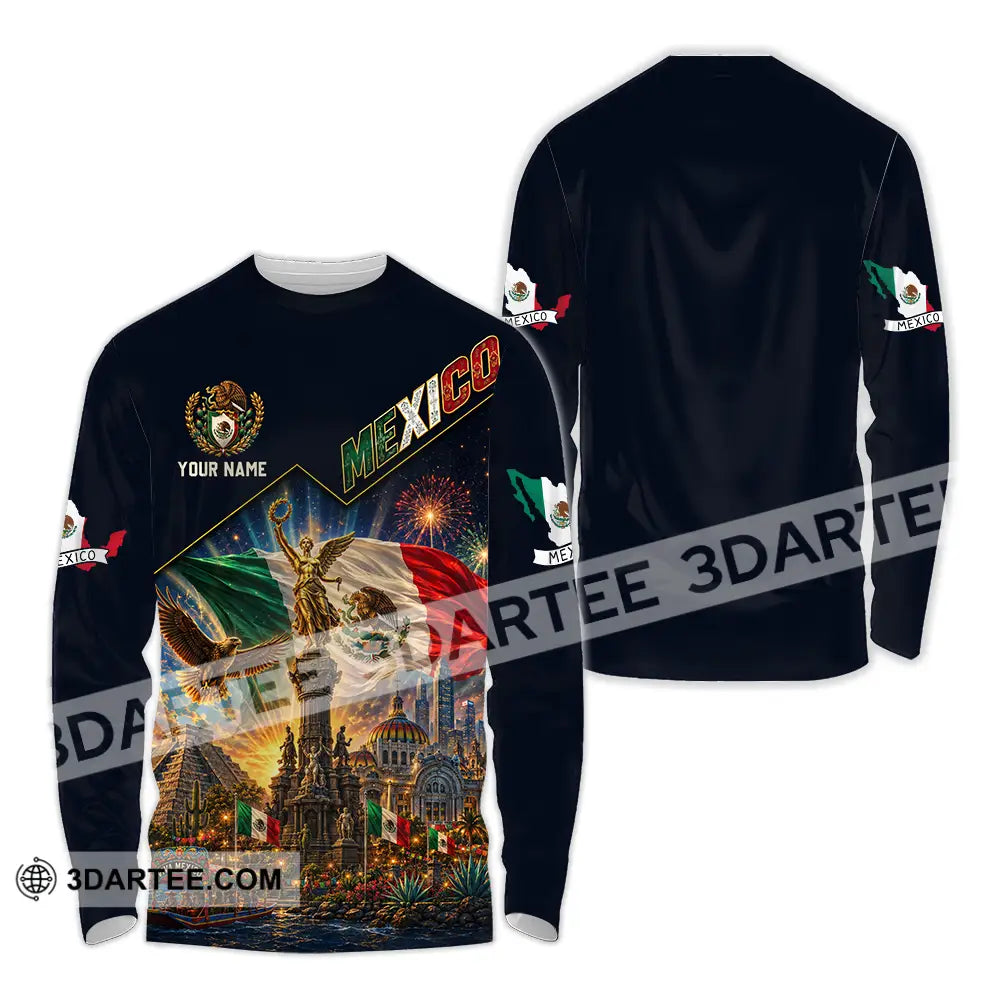 Unisex Shirt - Custom Mexico Shirt - Long Sleeve Shirt / S - T-shirt