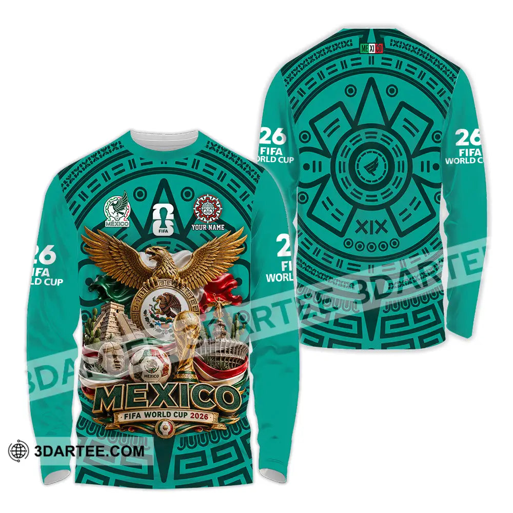 Unisex Shirt - Custom Mexico World Cup 2026 Shirt - Long Sleeve Shirt / S - T-shirt