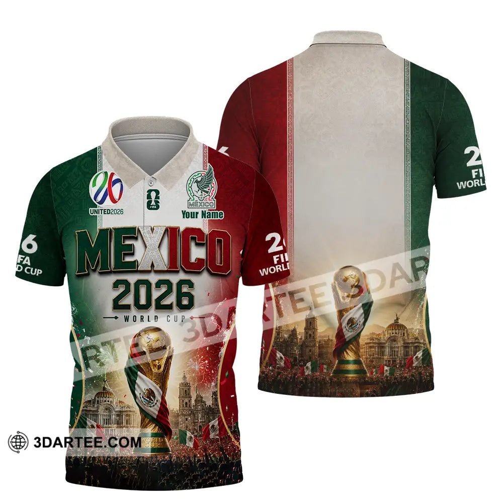 Unisex Shirt - Custom Mexico World Cup 2026 Shirt - Polo Shirt / S - T-shirt