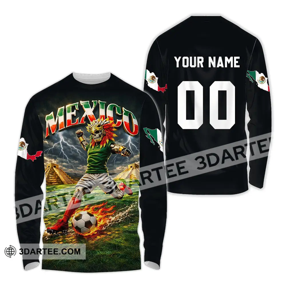 Unisex Shirt - Custom Mexico World Cup 2026 3D Shirt Long Sleeve Shirt / S T-shirt