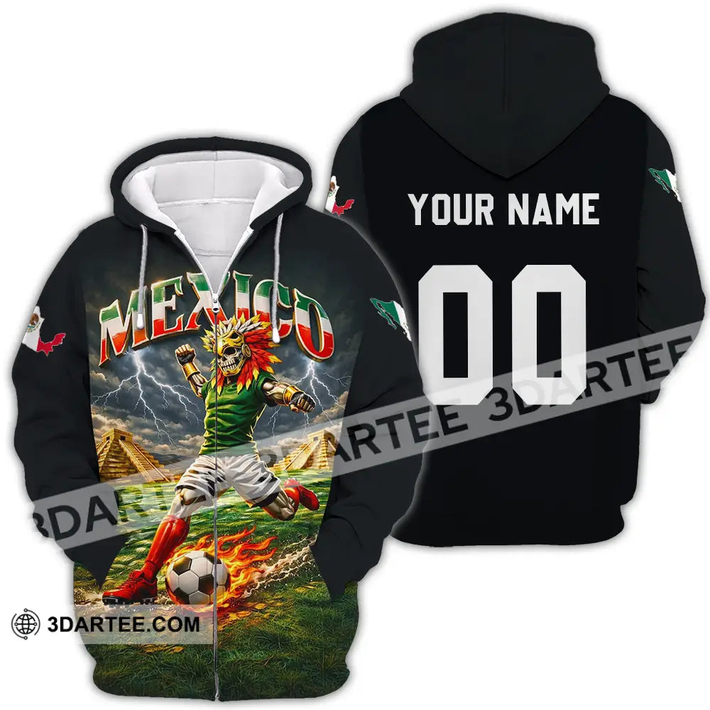 Unisex Shirt - Custom Mexico World Cup 2026 3D Shirt Zipper Hoodie / S T-shirt
