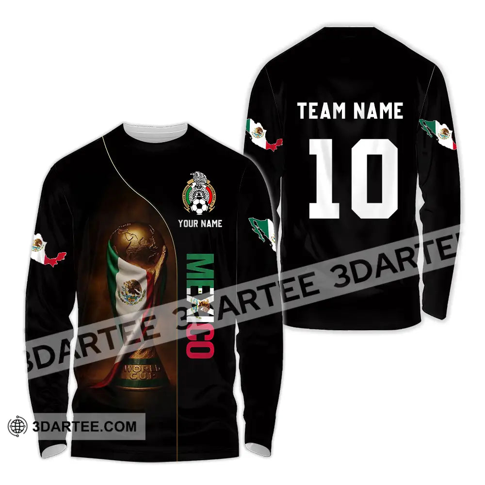 Unisex Shirt - Custom Mexico World Cup 3D Shirt Long Sleeve Shirt / S T-shirt