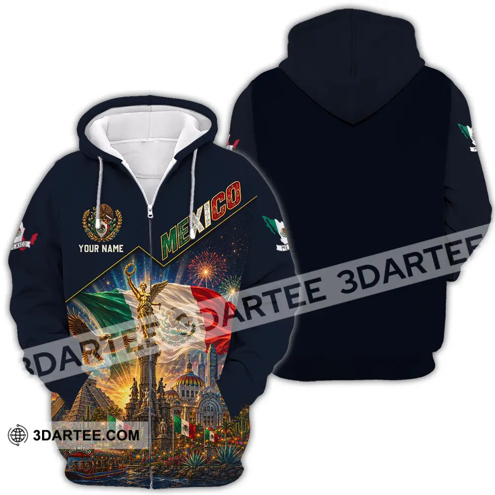 Unisex Shirt - Custom Mexico Shirt - Zipper Hoodie / S - T-shirt