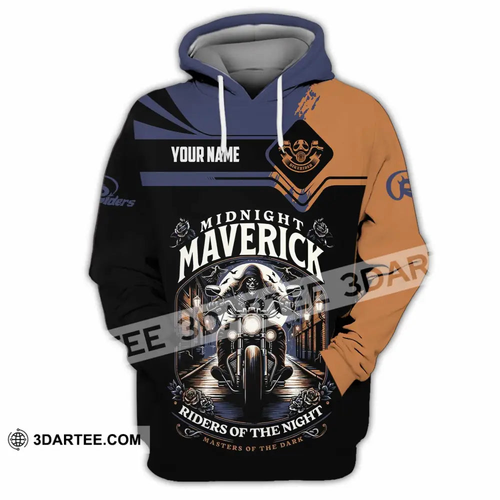Unisex Shirt - Custom Midnight Maverick Riders Of The Night Shirt Hoodie / S T-shirt